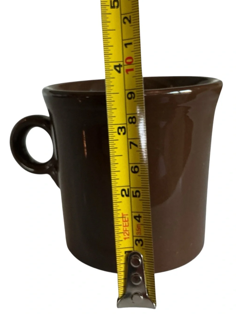 FIESTA Chocolate Brown Coffee Mug “O”Ring Handle Vintage